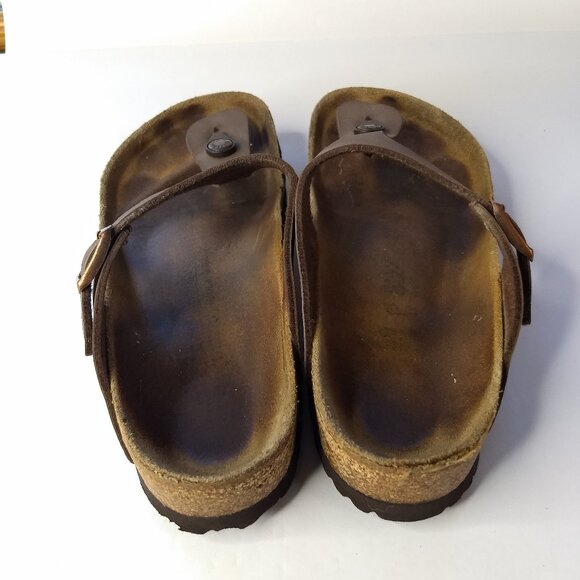 Birkenstock Gizeh Thong Sandals Size 38 US 7 - 7.5 Womens Adjustable Buckles - Picture 4 of 13